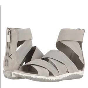 Sorel Out N About Plus Strap Sandal-Dove Grey Size 8